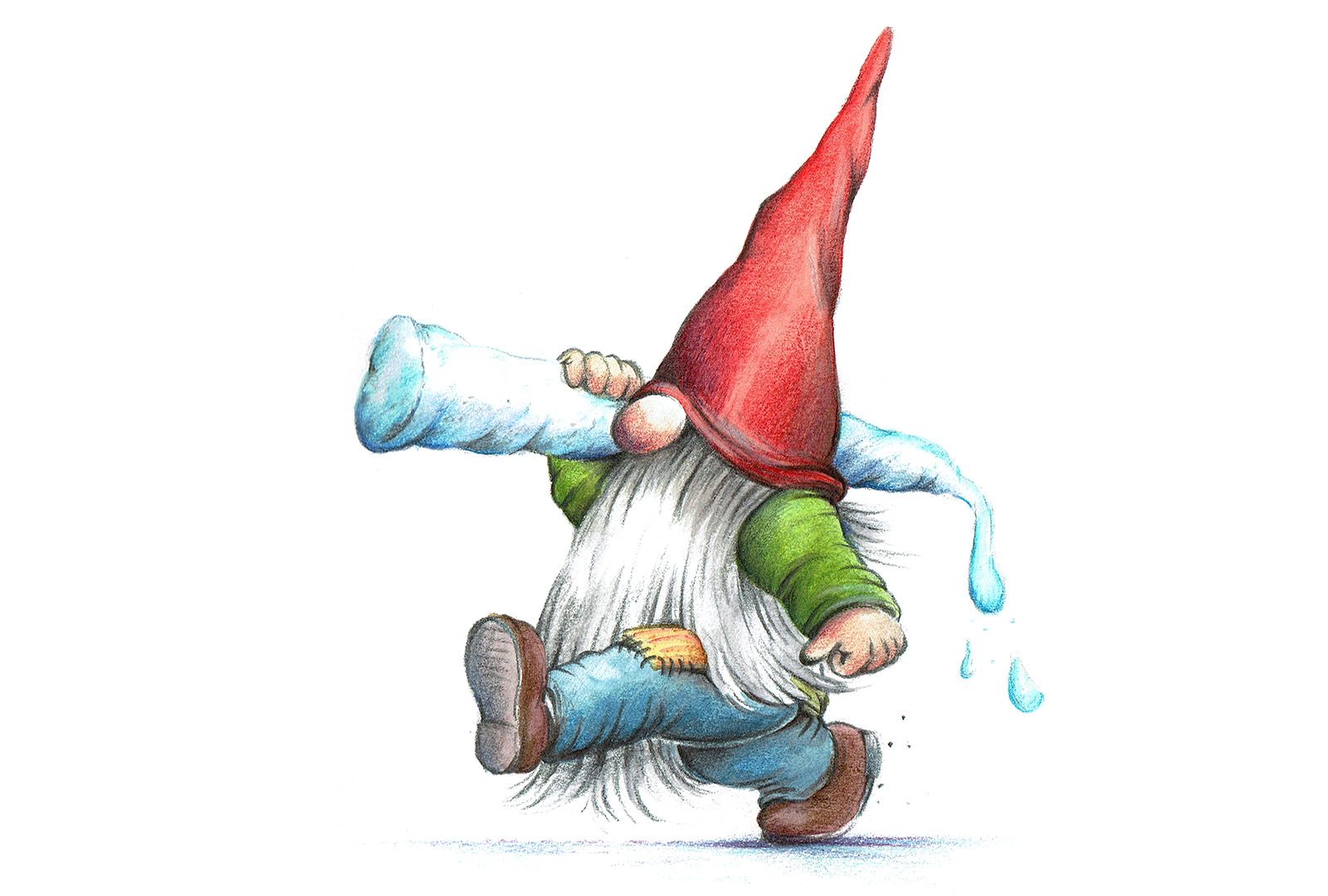 Scandinavian nisse/gnome with icicle